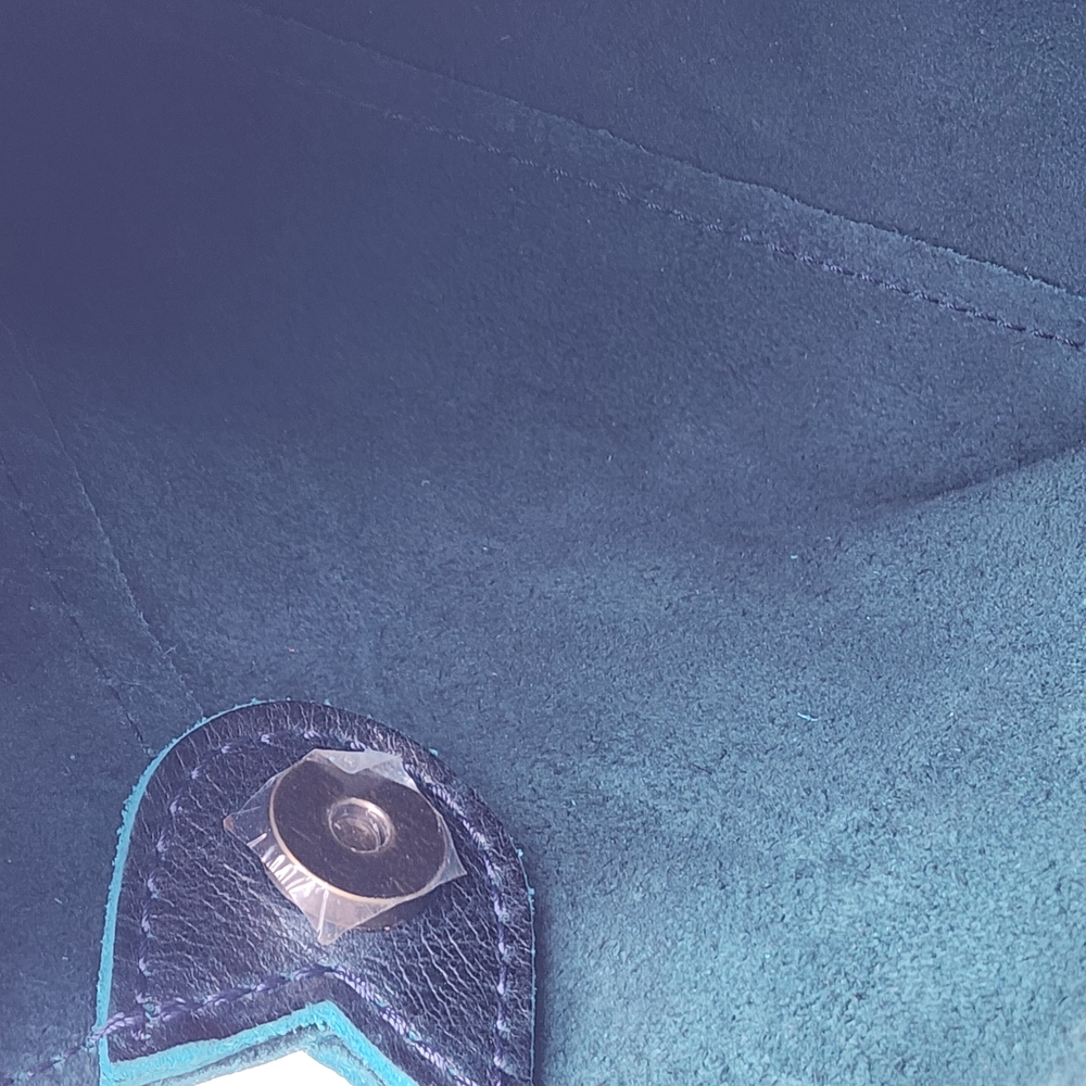 Portland Leather Goods Small Naomi In Boreal Teal Green Shoulder Bag - Picture 8 of 10